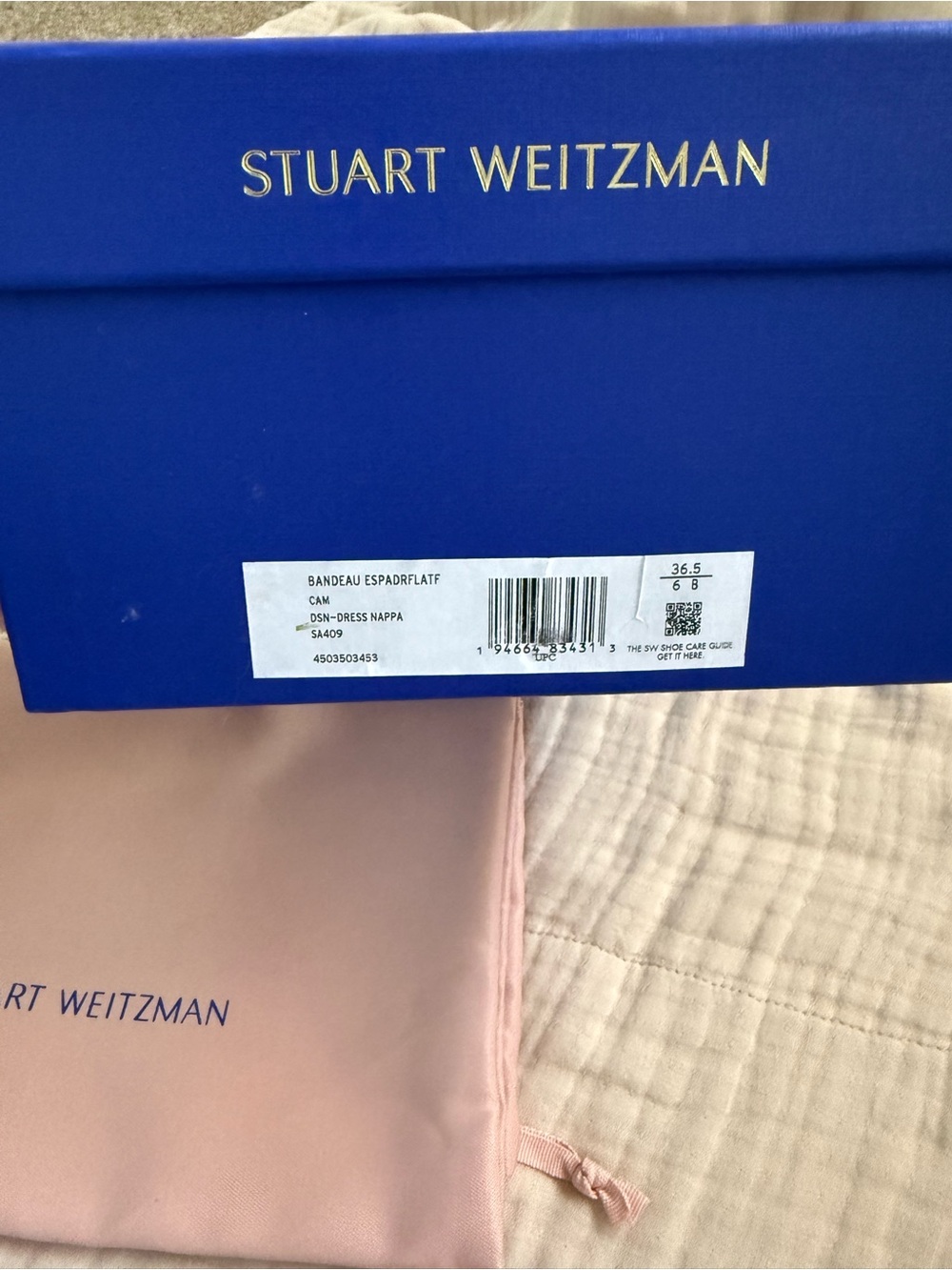 New in Box - Stuart Wietzman Bandeau Leather Flatform Sandals Size 6 - Picture 6 of 6